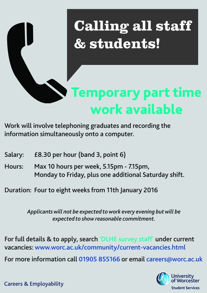 DLHE Job Poster 2015